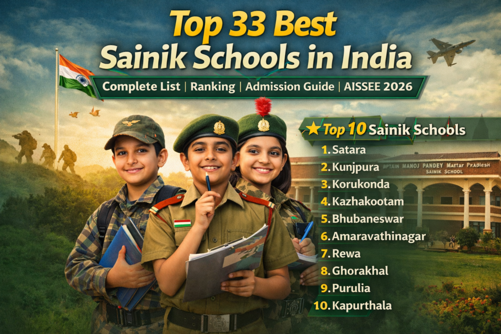 top 33 best sainik schools in india