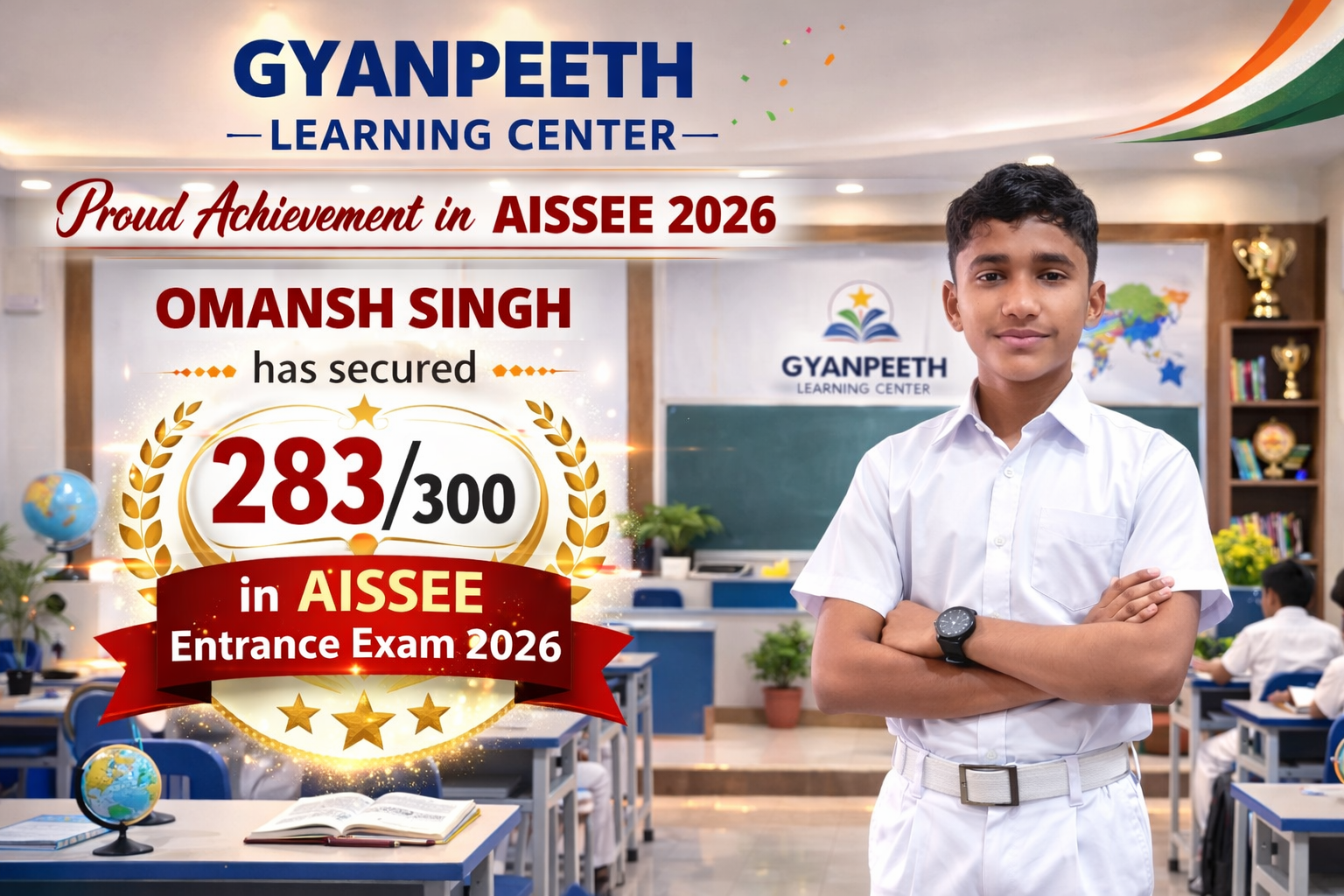 omansh singh have qualified 283 in aissee