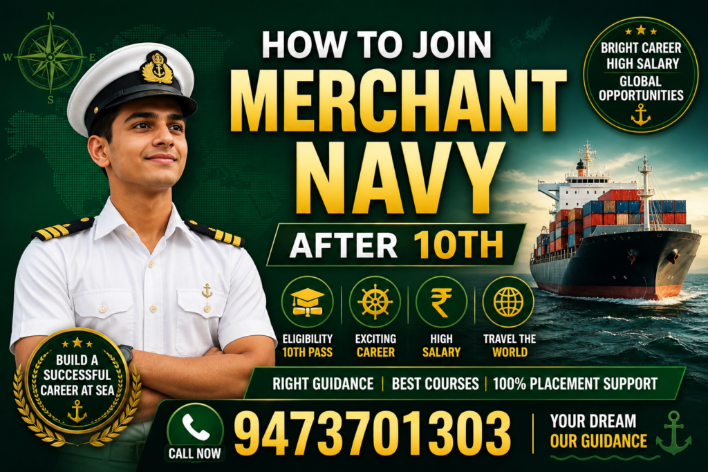 How to join Merchant Navy after 10th in gyanpeeth